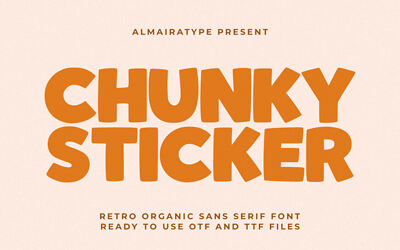 Chunky Sticker Font