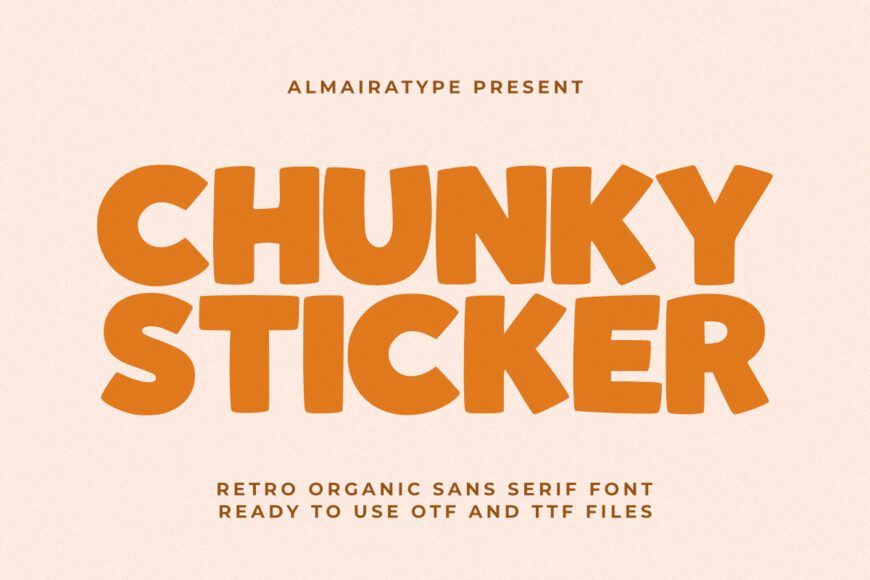 Chunky Sticker Font