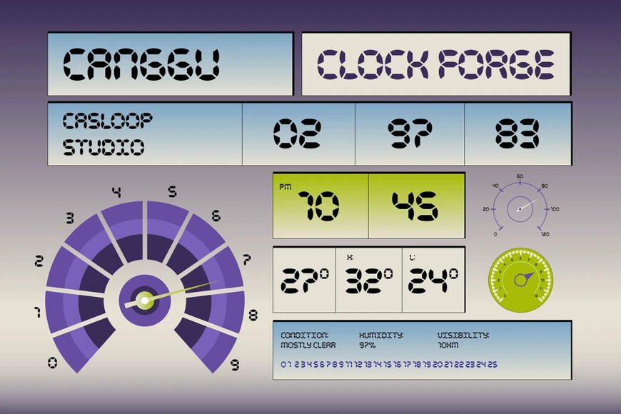 Clock Forge Font