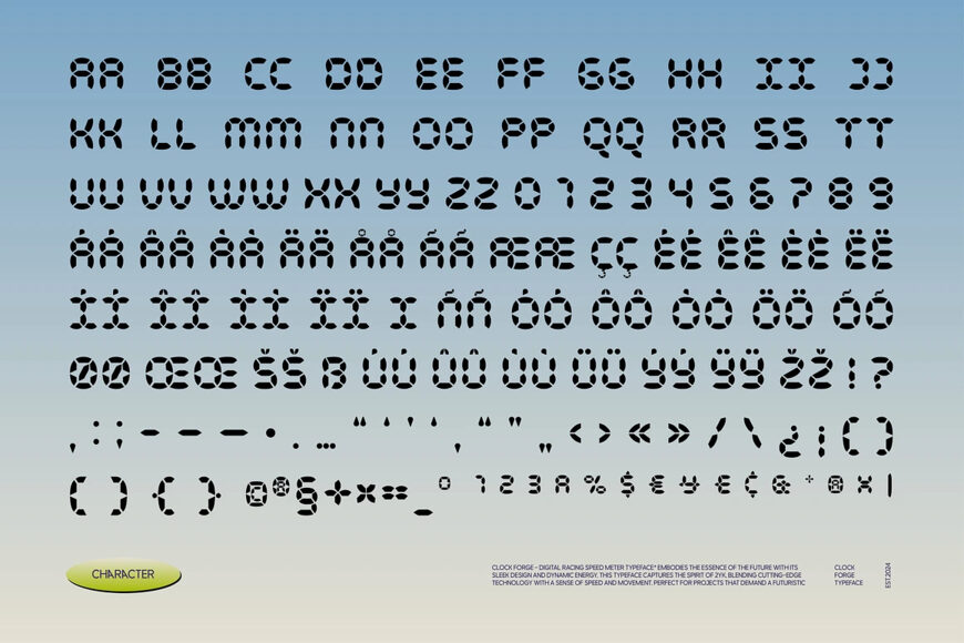 Clock Forge Font