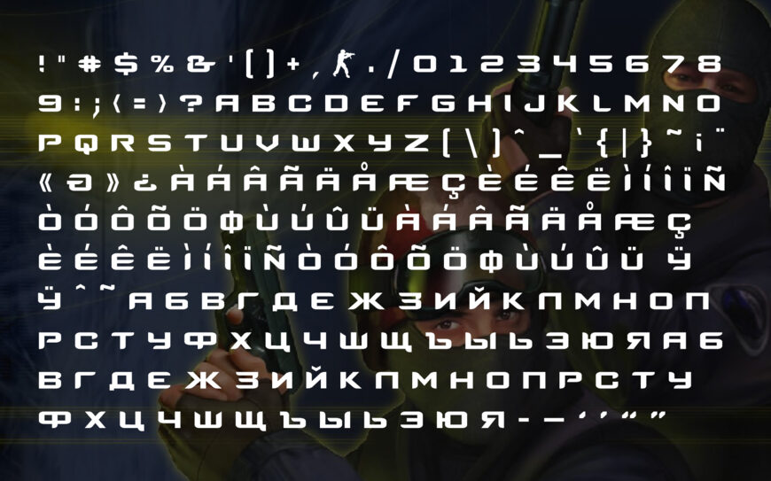 Counter Strike Logo Font