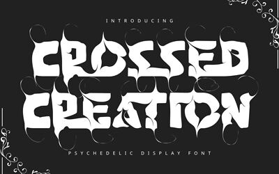 Crossed Creation Font