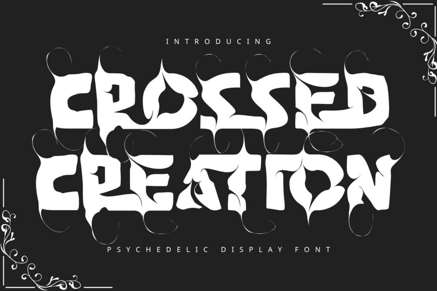 Crossed Creation Font