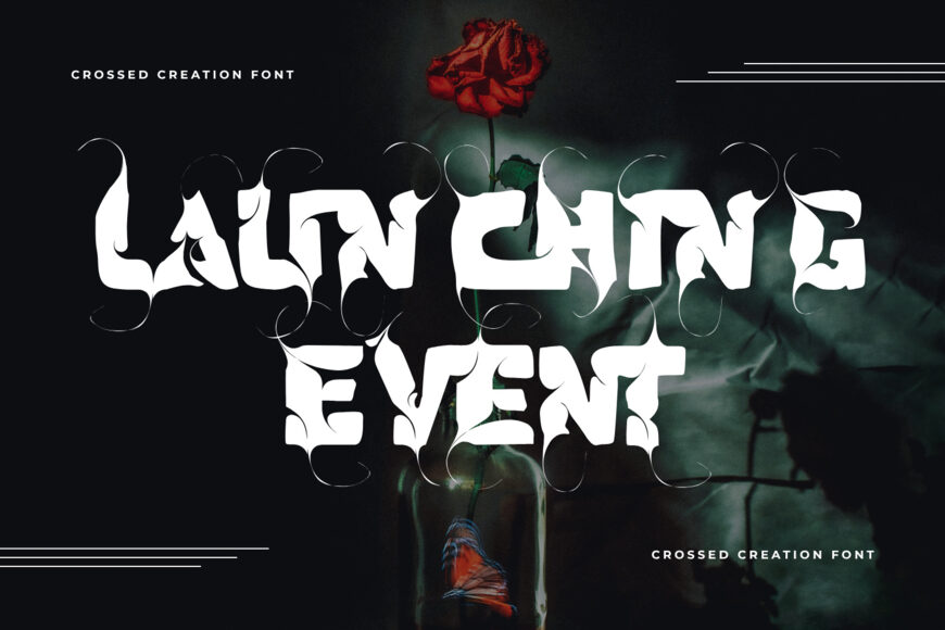 Crossed Creation Font