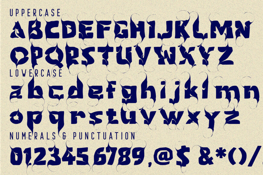 Crossed Creation Font