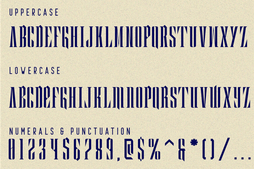 Crossed Learning Font