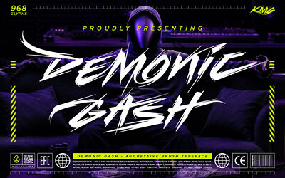 Demonic Gash Font
