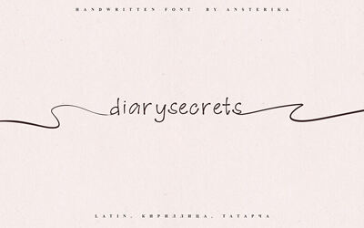 Diarysecrets Font