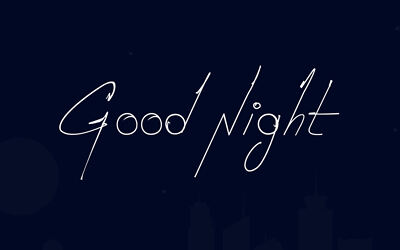 Good Night Font
