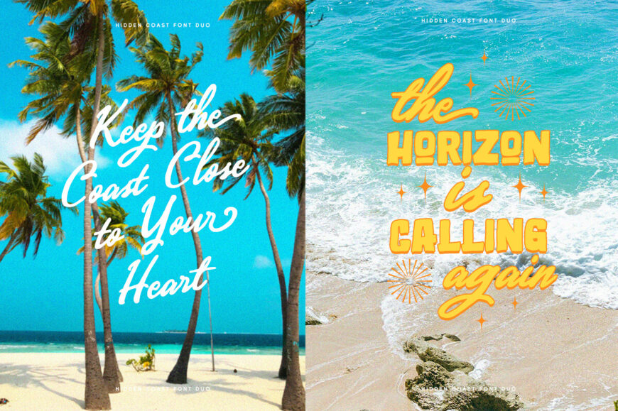 Hidden Coast Font Duo