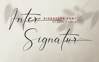 Inter Signature Font