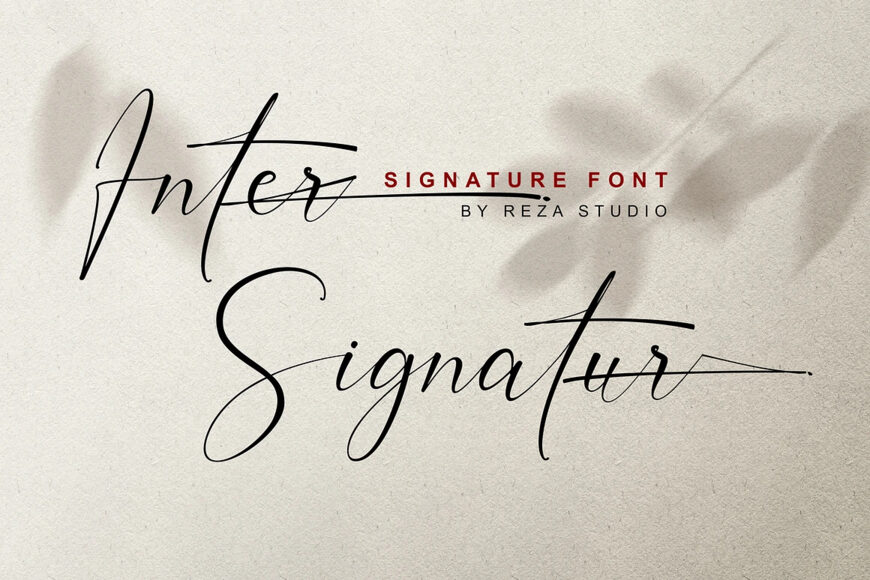 Inter Signature Font