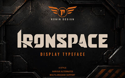 Ironspace Grunge Font
