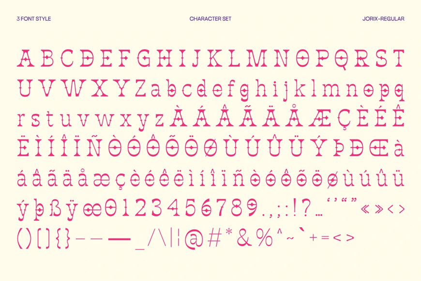 Jorix Font Family
