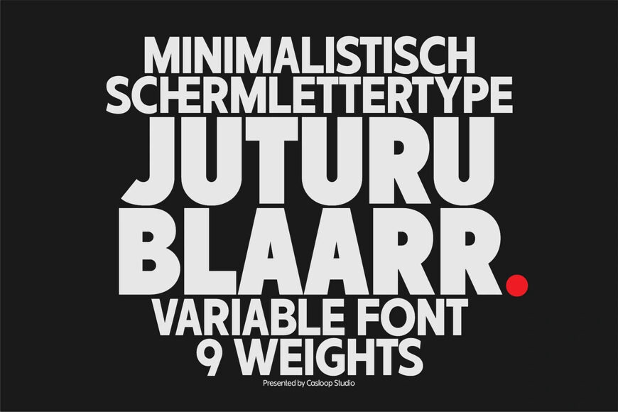 Juturu Blaarr Font Family