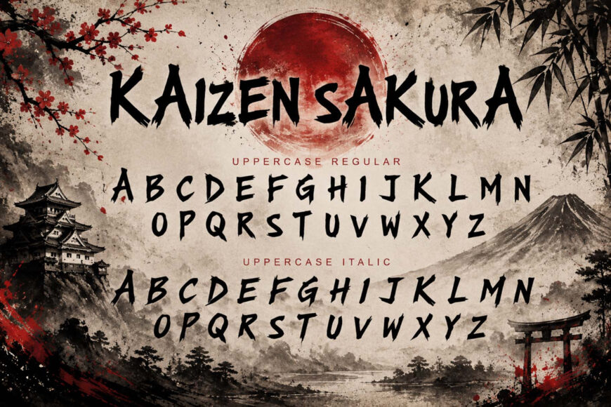 Kaizen Sakura Font