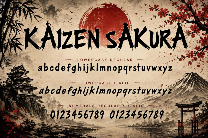 Kaizen Sakura Font