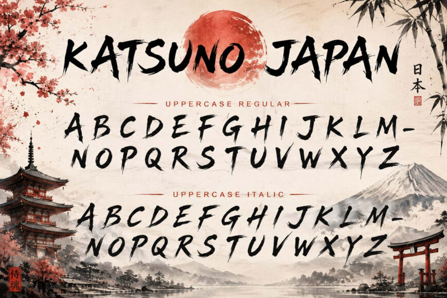Katsuno Japan Font