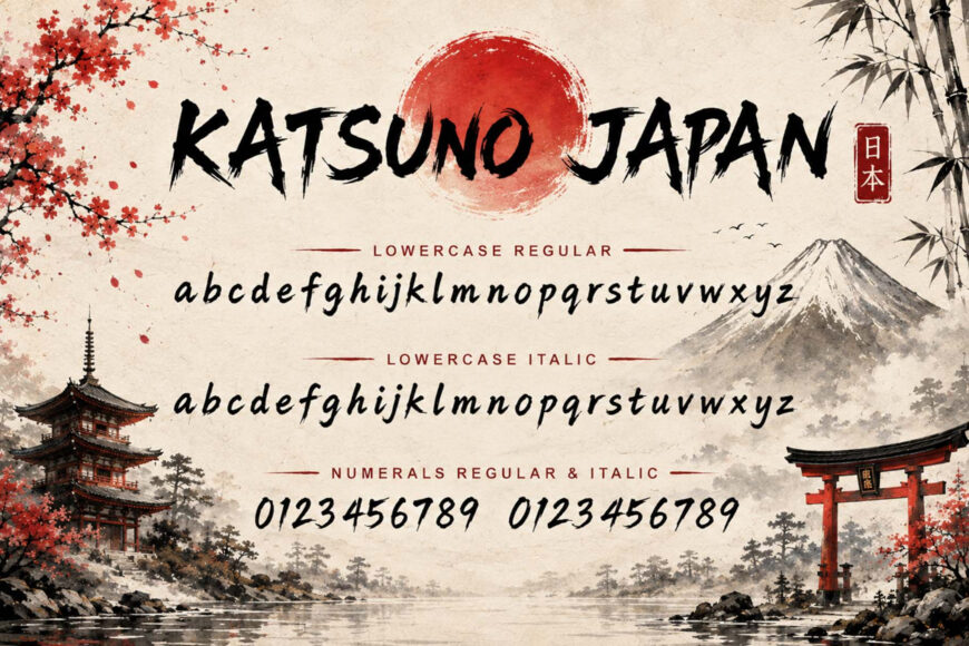 Katsuno Japan Font