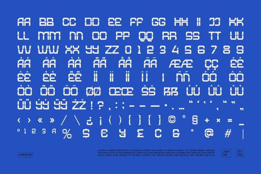 Laser Disc Font