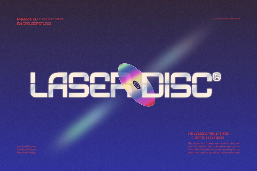Laser Disc Font