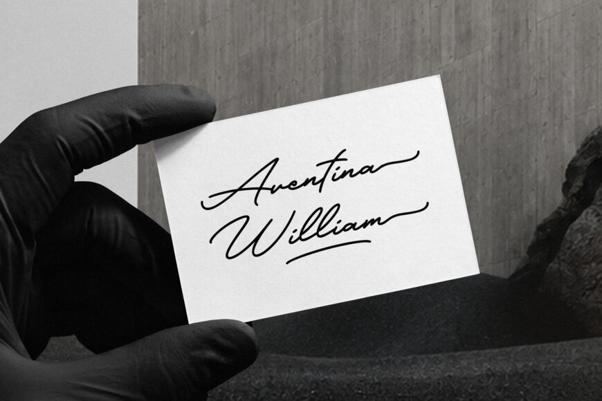 Libertian Signature Font