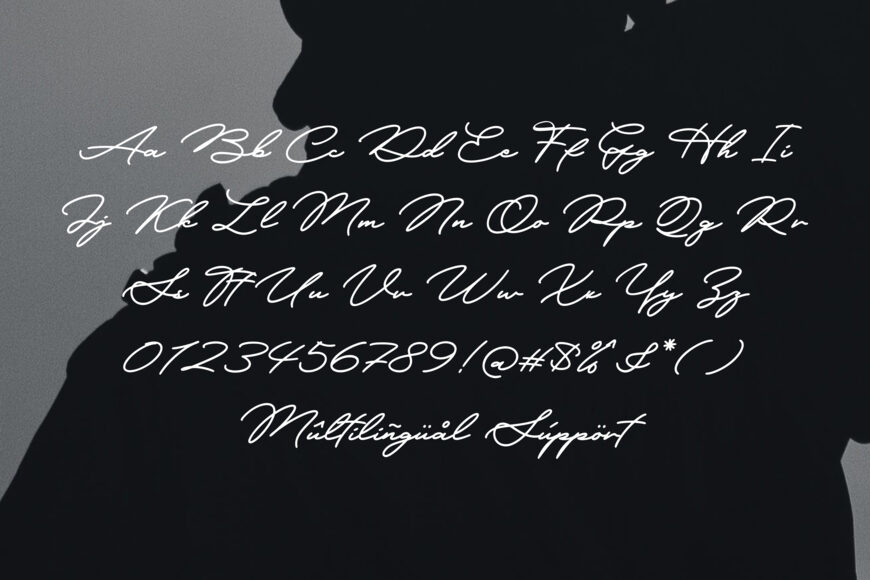 Libertian Signature Font