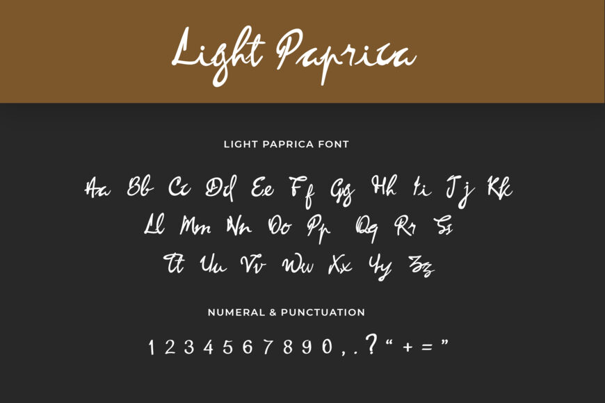 Light Paprica Font