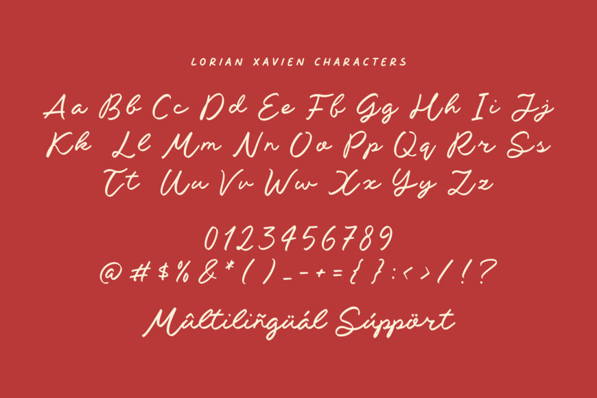 Lorian Xavien Font