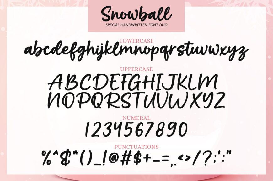 Magical Snowball Font Duo
