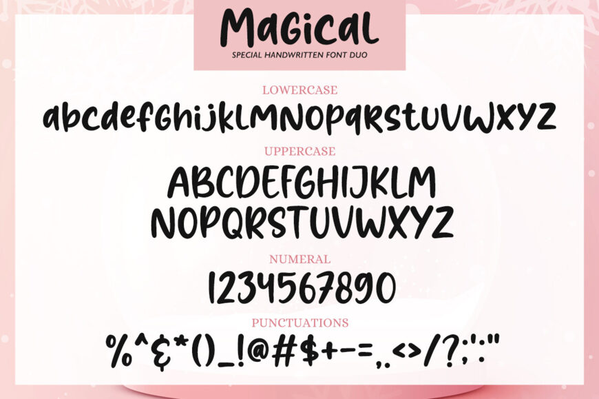 Magical Snowball Font Duo