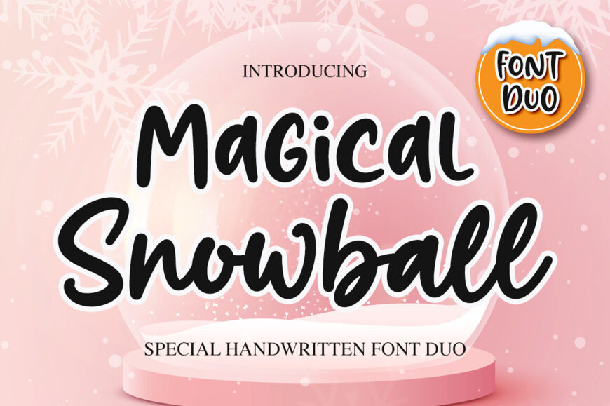 Magical Snowball Font Duo