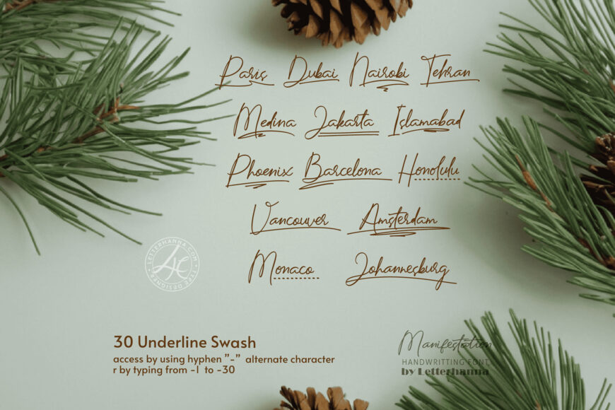 Manifestation Font