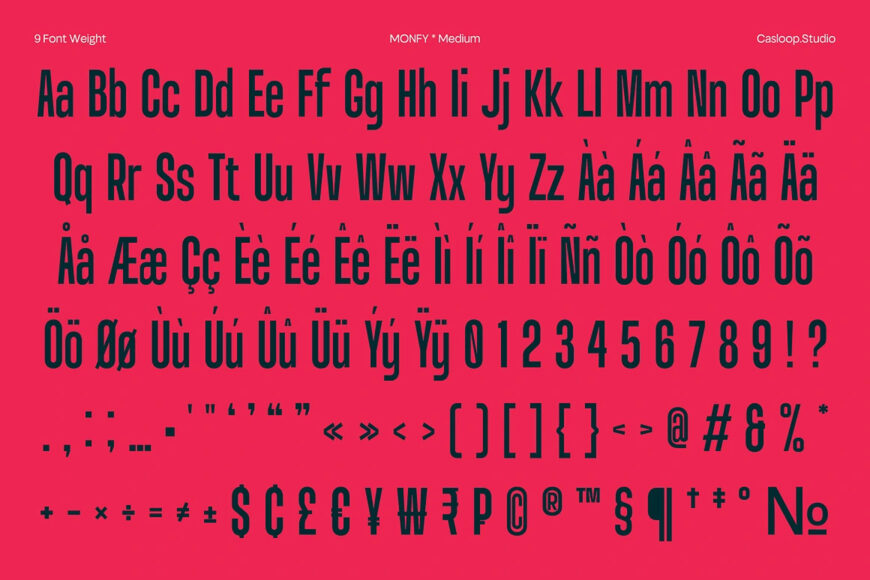 Monfy Font Family