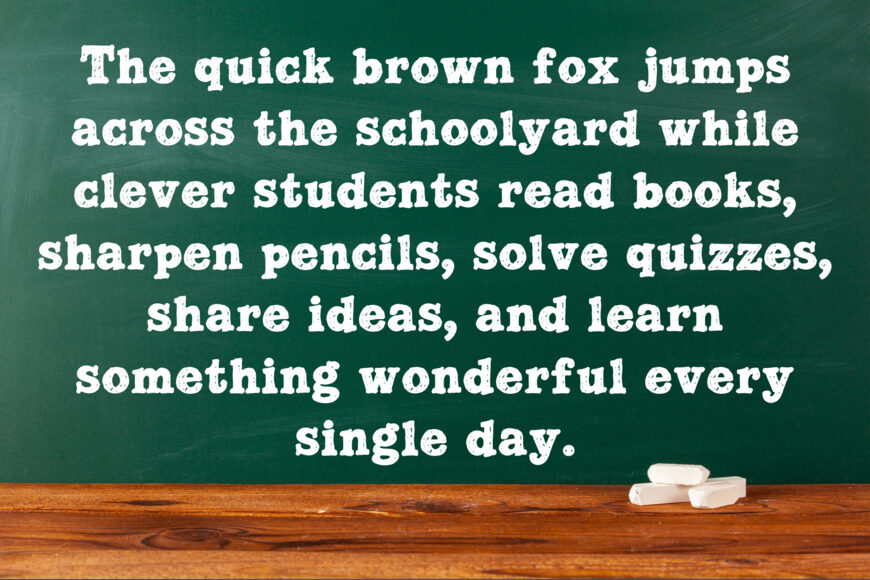 Morning Class Font