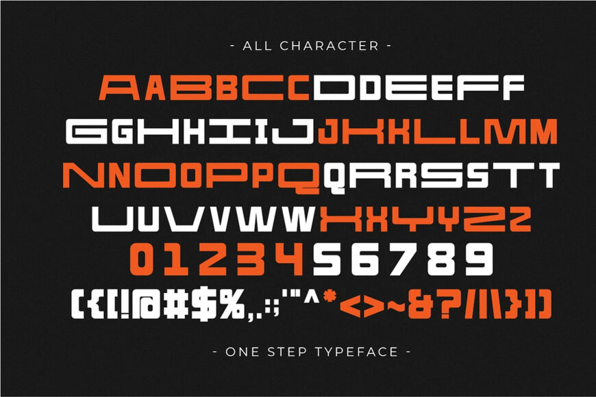 One Step Font