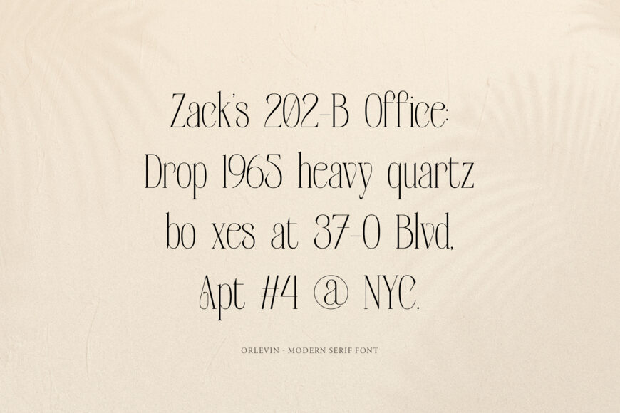 Orlevin Font