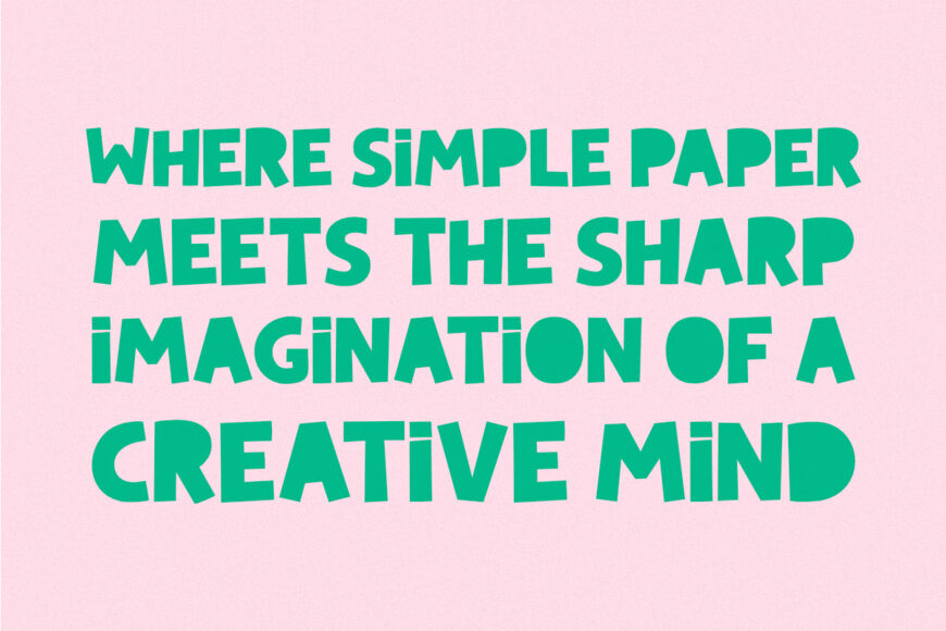 Papercut Font