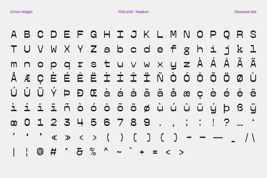 Podjog Font Family