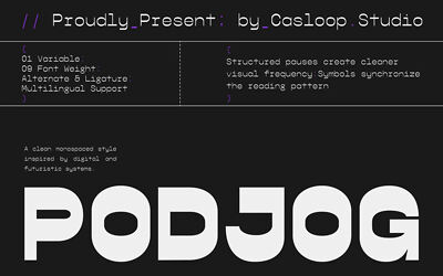 Podjog Font Family