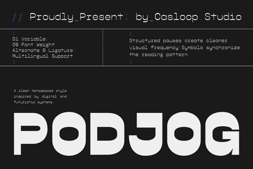 Podjog Font Family