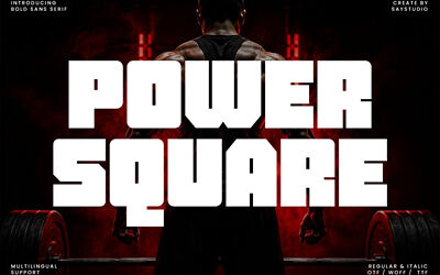 Power Square Font