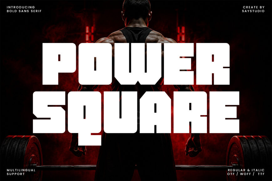 Power Square Font