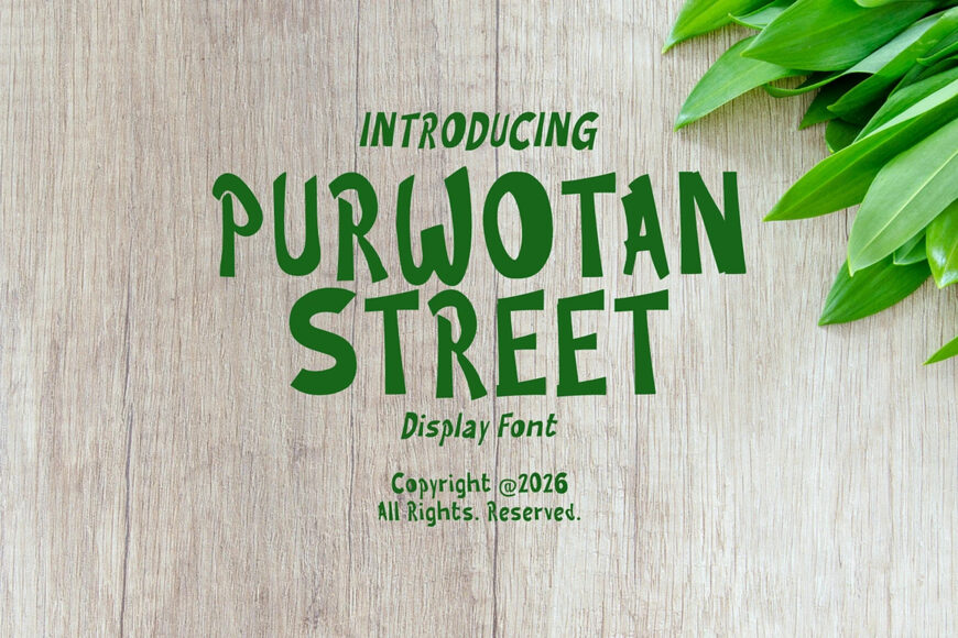 Purwotan Street Font