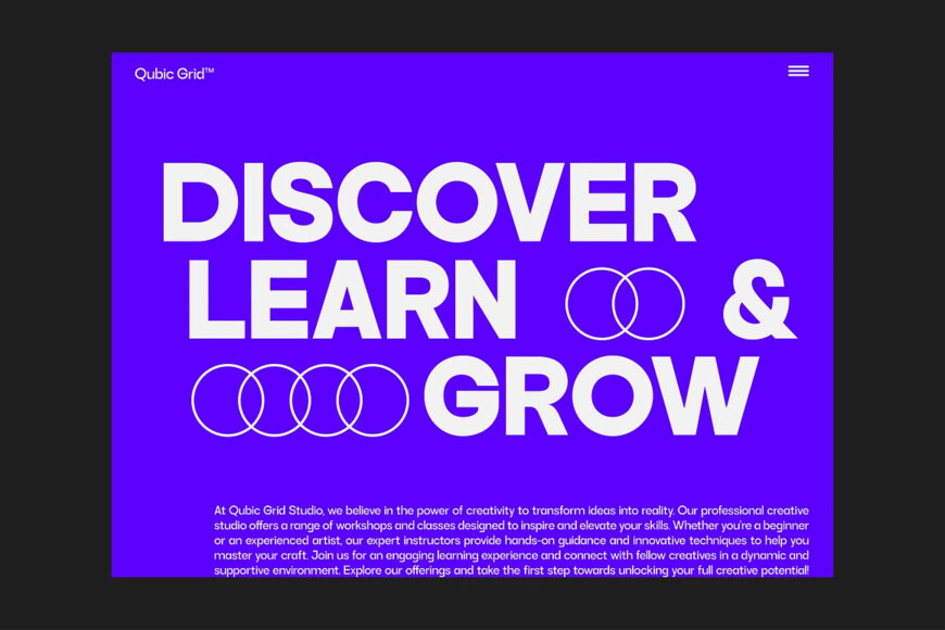 Qubic Grid Font Family