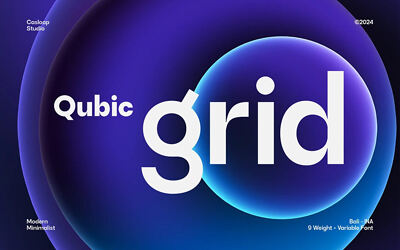 Qubic Grid Font Family