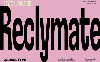 Reclymate Font Family