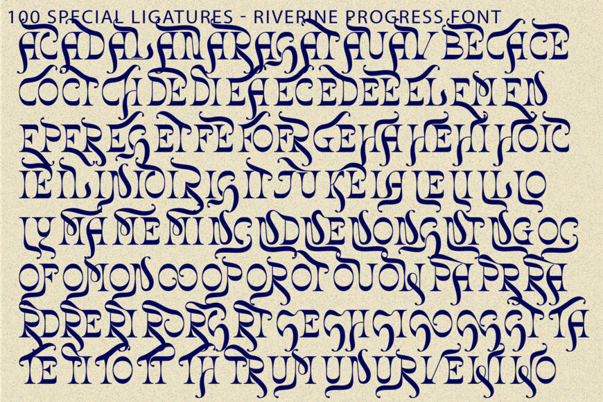 Riverine Progress Font