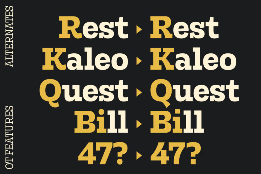 Rods Font Family