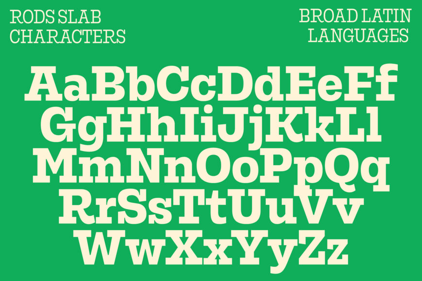 Rods Font Family